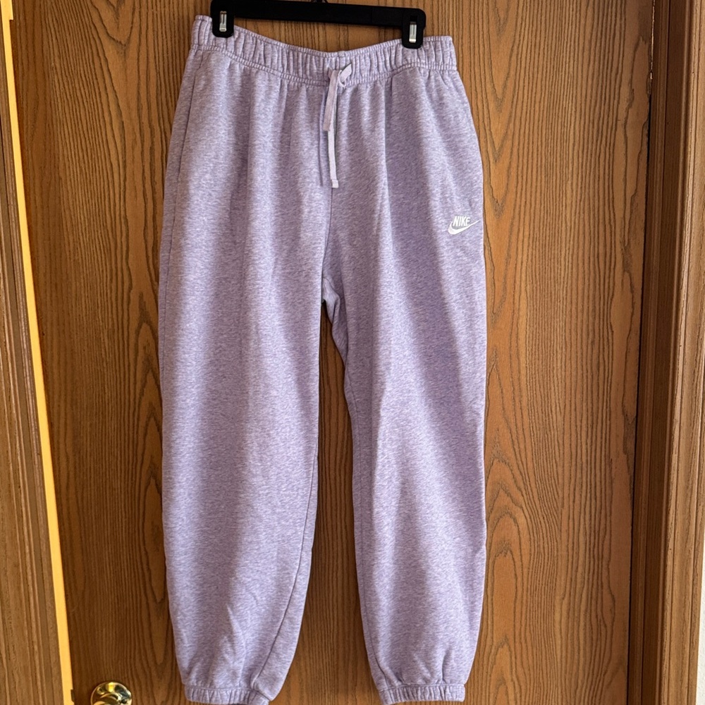 Nike oversized light purple sweatpants